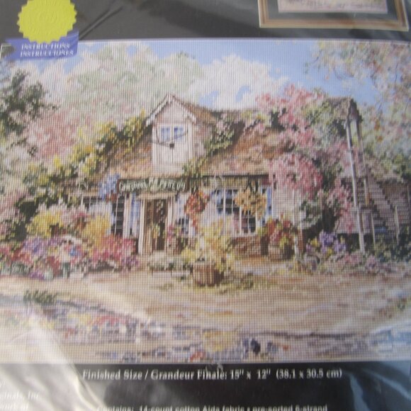 Janlynn GOMSHALL FLOWER SHOP Counted Cross Stitch Kit 61-152 - 15"x 12” - Picture 3 of 8